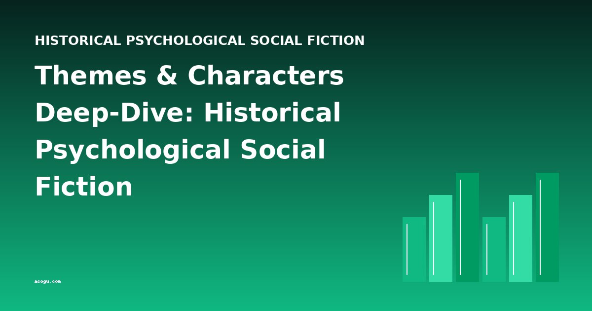 Themes & Characters Deep-Dive: Historical Psychological Social Fiction